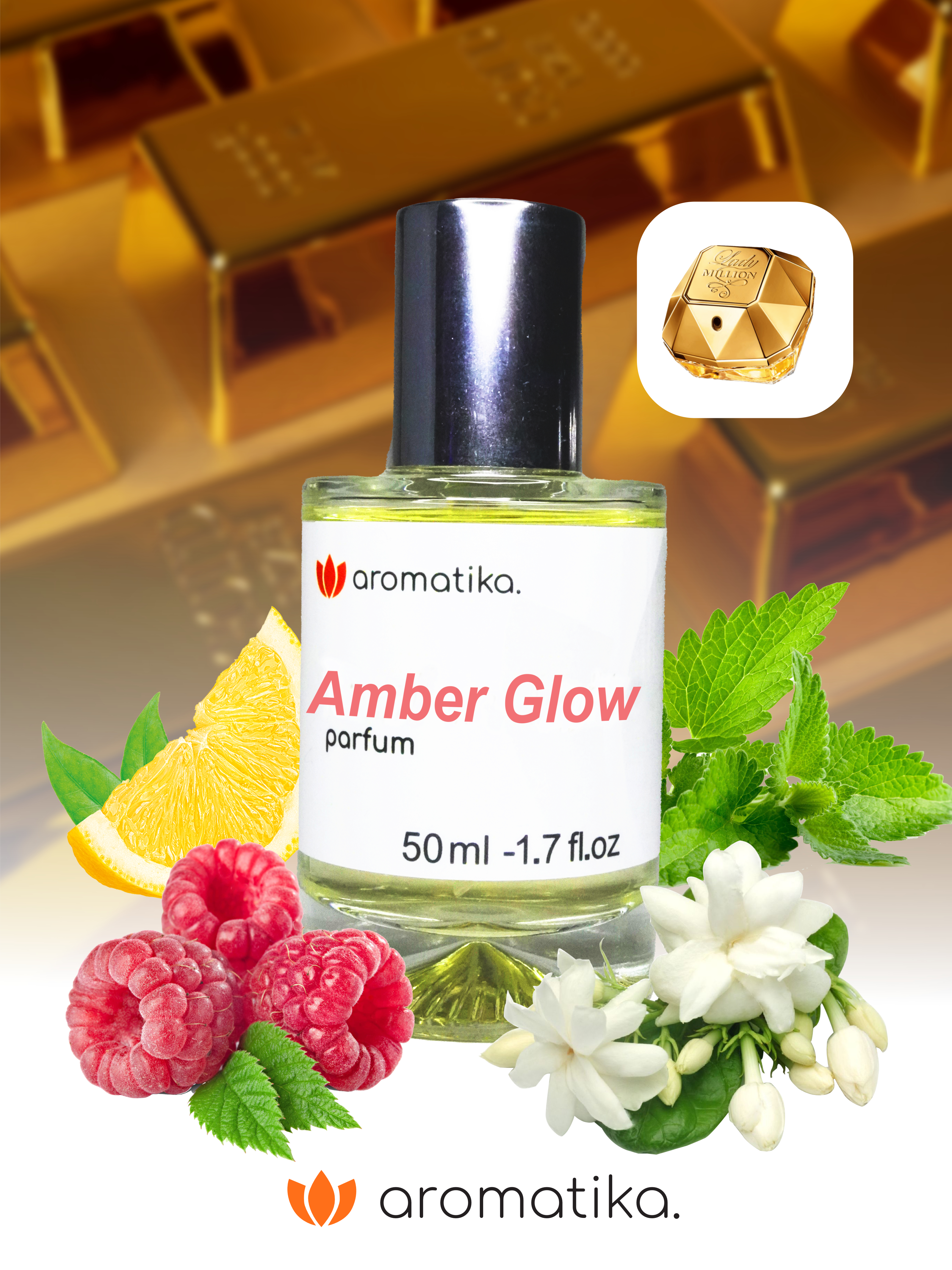 Amber Glow (Inspirado en Lady Million de Paco Rabanne)